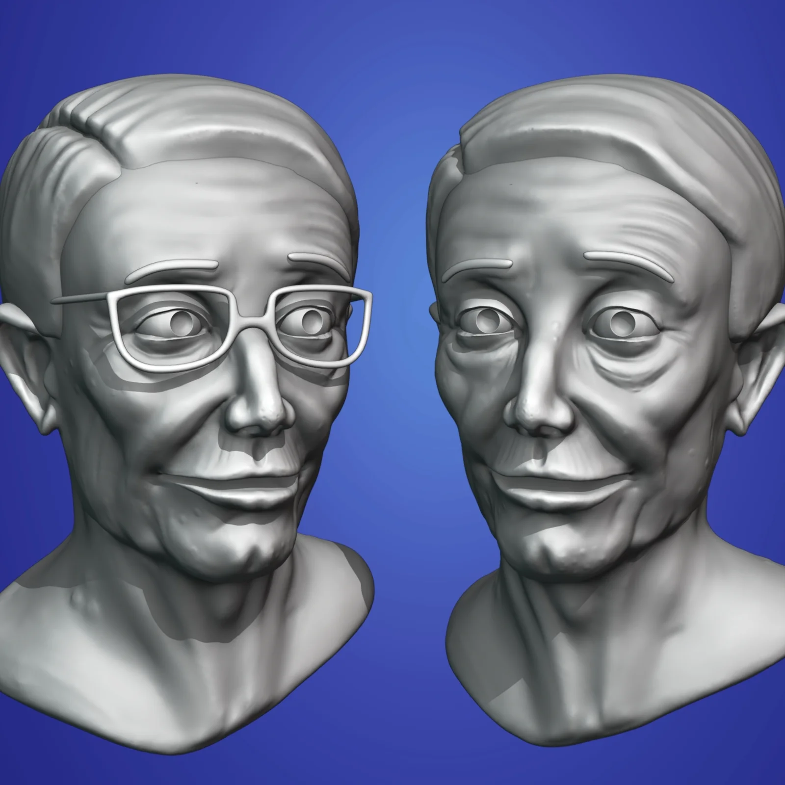 Old Man Face Sculpt screenshot 2