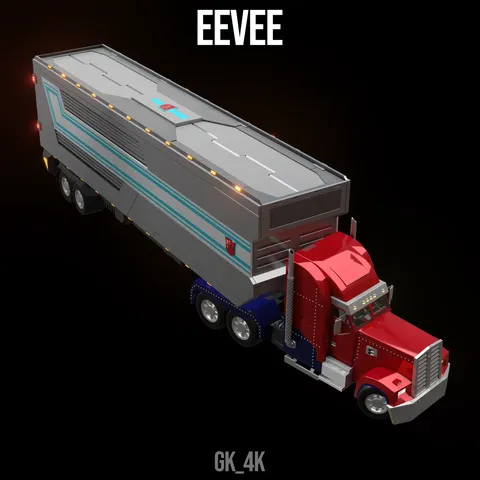 Optimus Prime Vehicle Mode - Blender 3d models