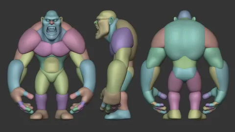 Orc Character Blockout - Blender 3d models