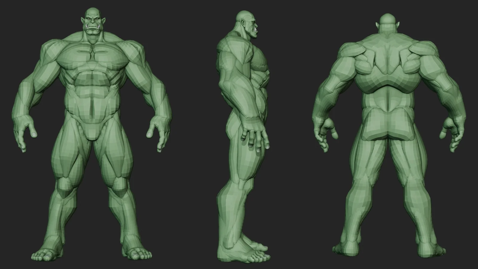 Orc Character Blockout screenshot 2