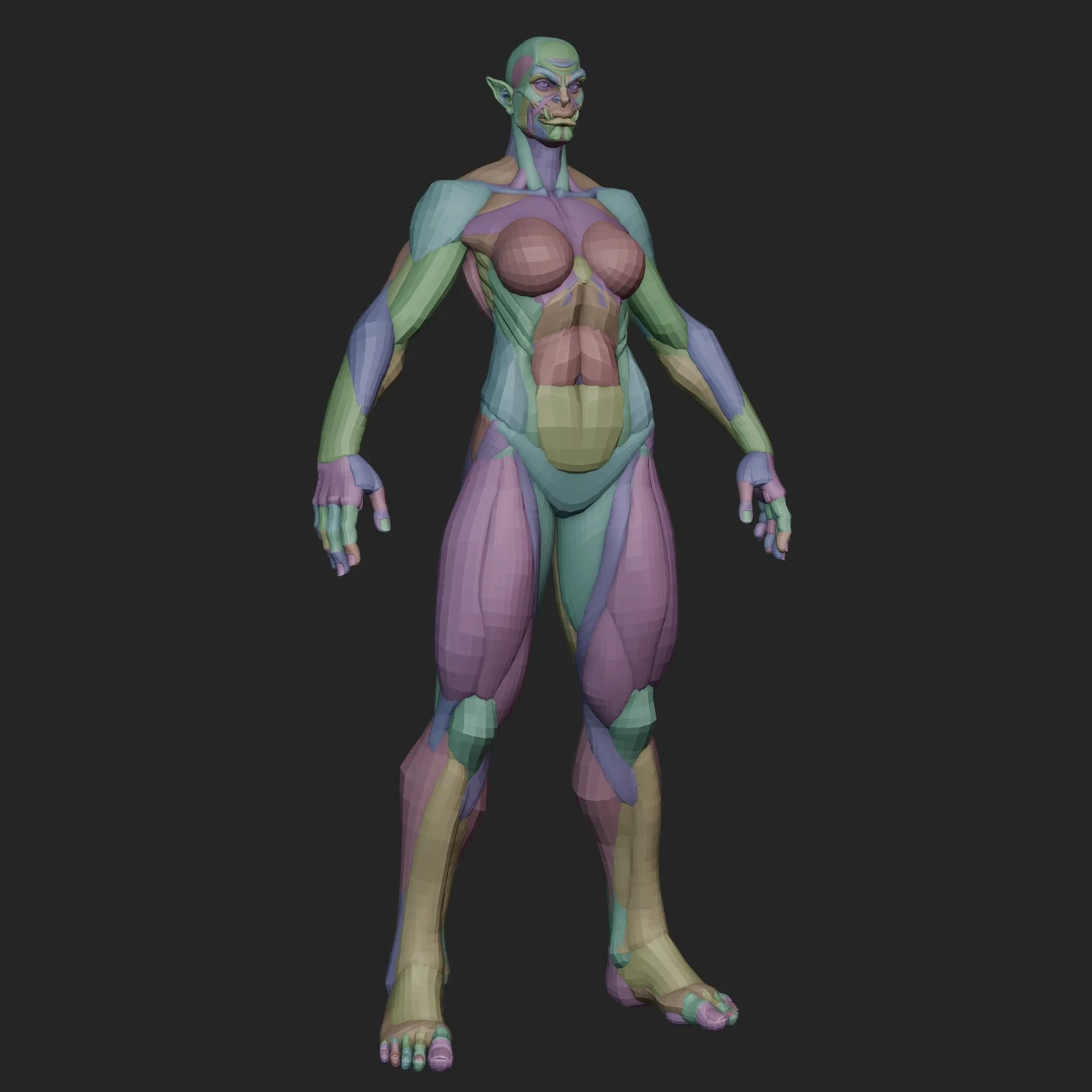 Orc Female Anatomy Blockout screenshot 3