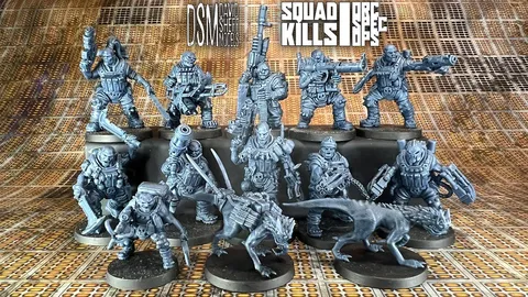 Orcs Spec-Ops Miniatures - Blender 3d models