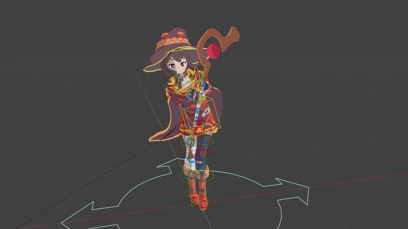 Rigged Megumin Model screenshot 2