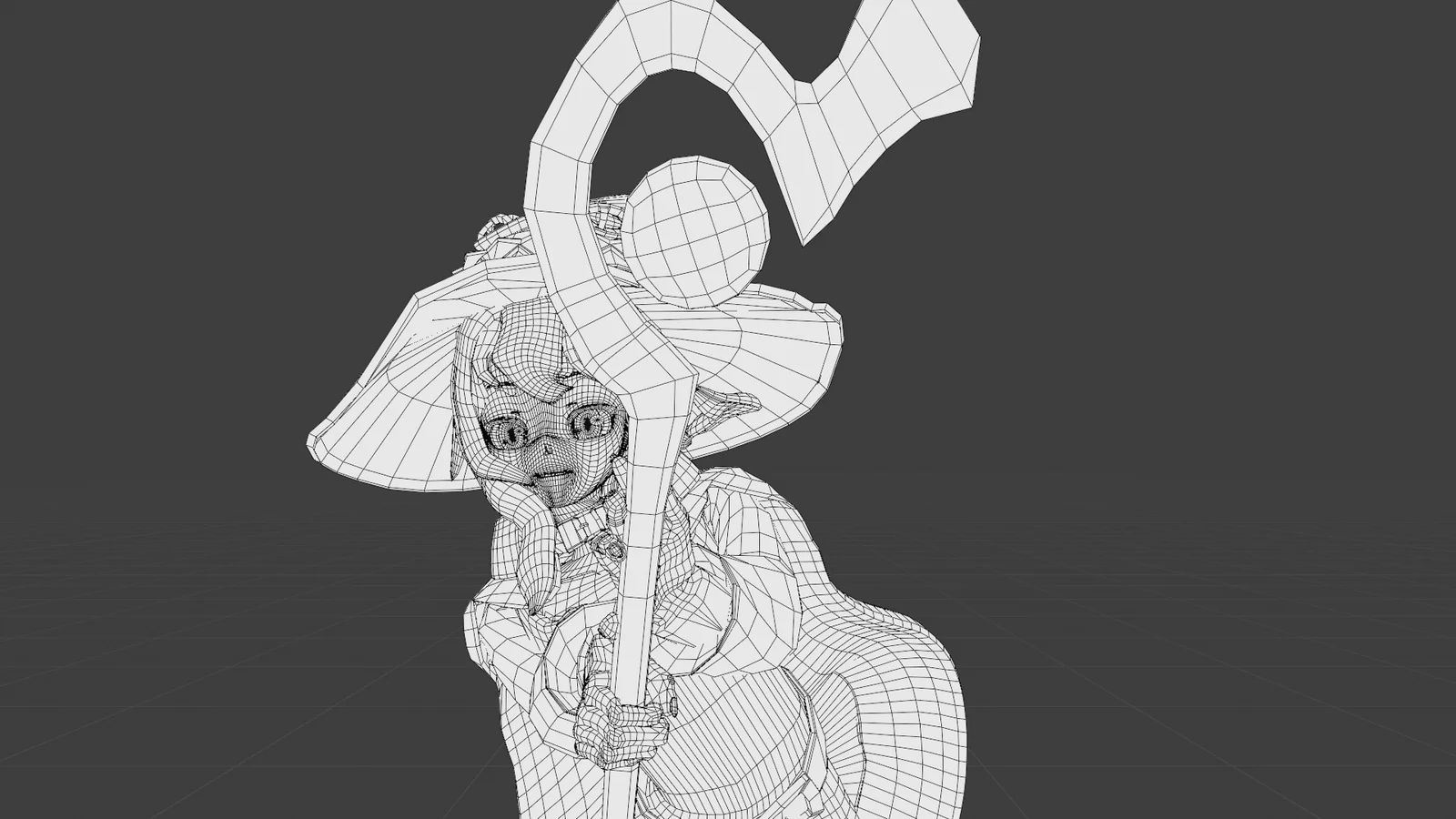 Rigged Megumin Model screenshot 3