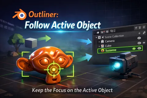 Outliner Follow Active - Blender addons