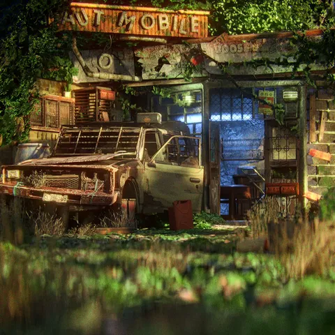 Overgrown Environments - Blender 3d models