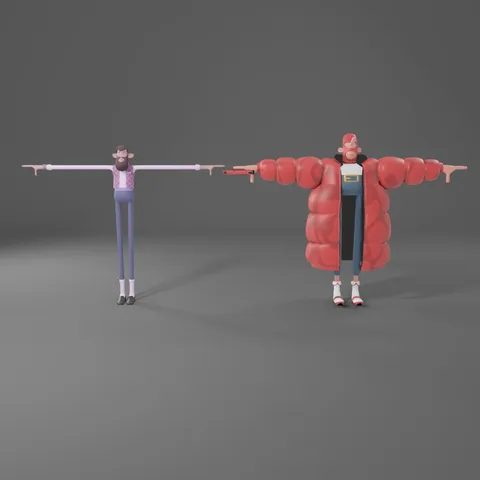 Overreaction Characters - Blender 3d models