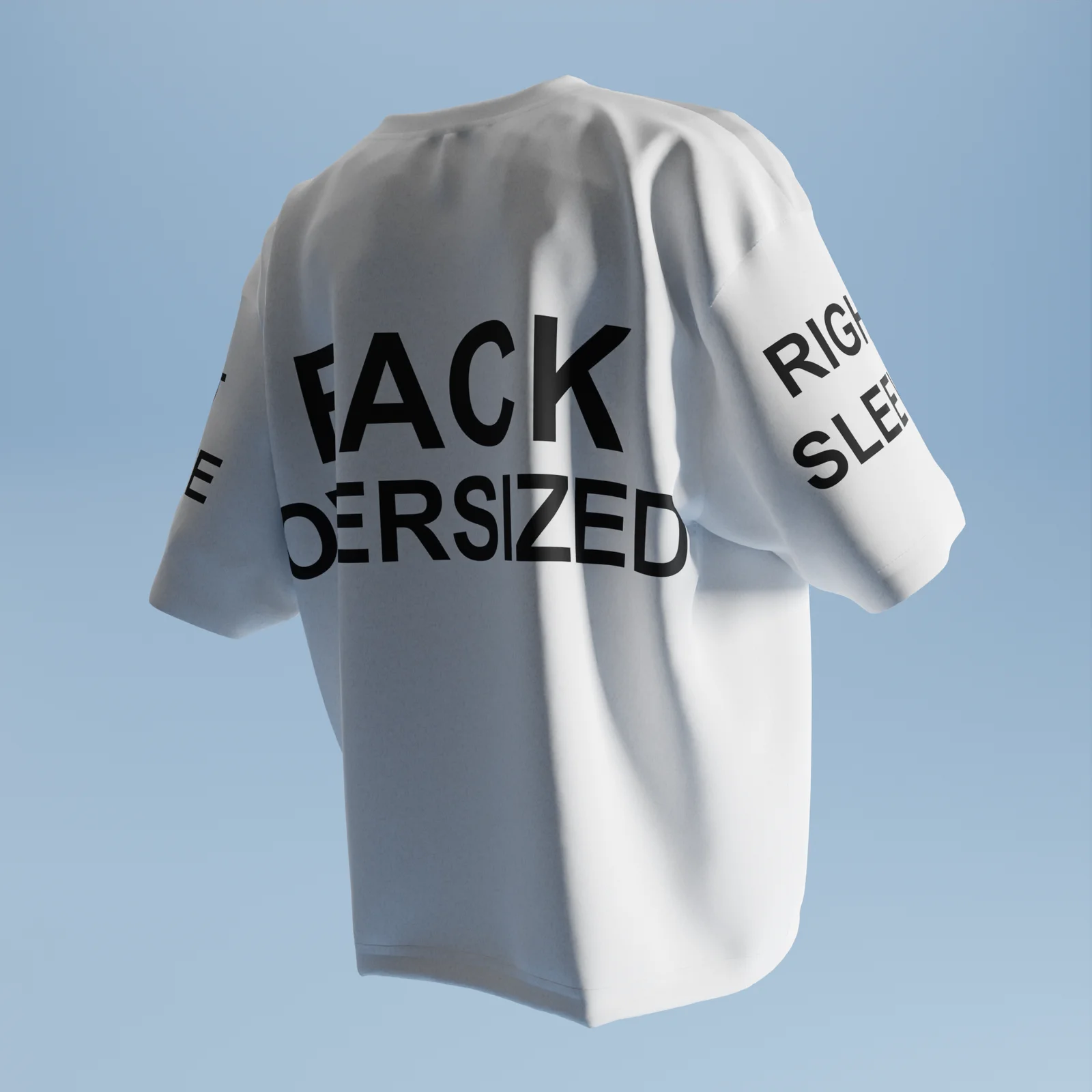 Oversized Walking T-Shirt Mockup screenshot 2
