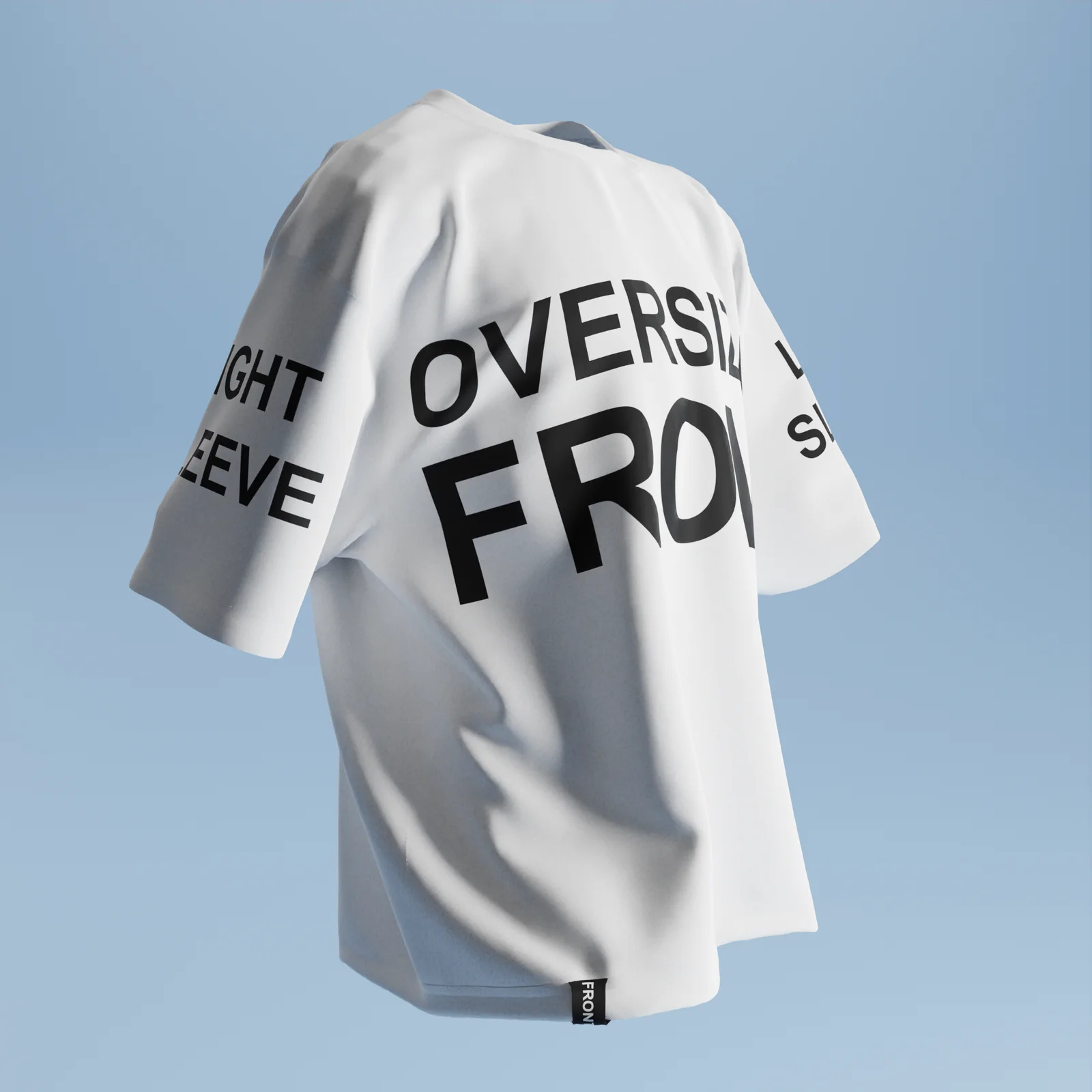 Oversized Walking T-Shirt Mockup screenshot 4