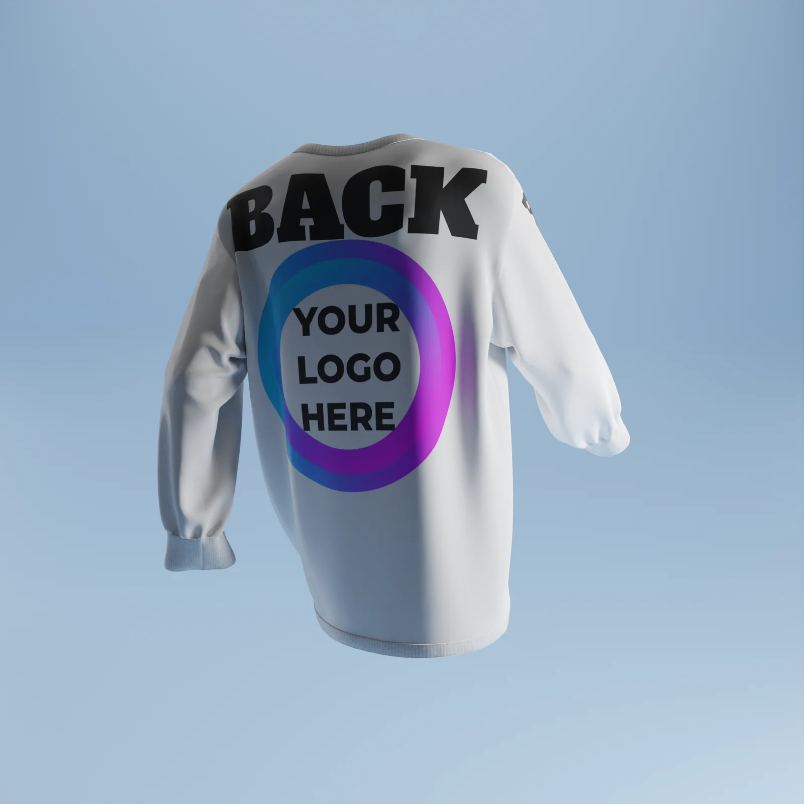 Oversized Long Sleeve T-Shirt Mockup screenshot 3