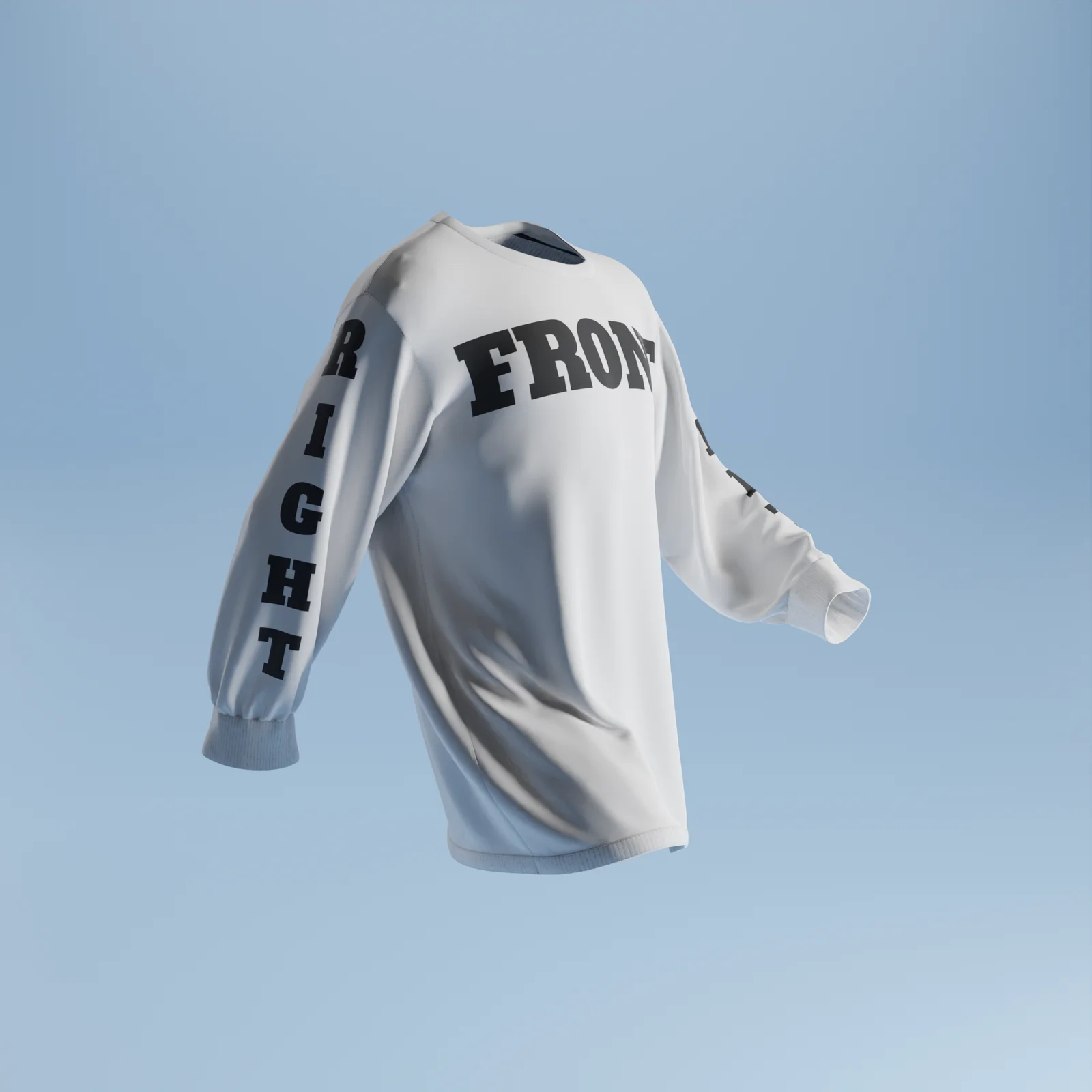 Oversized Long Sleeve T-Shirt Mockup screenshot 5