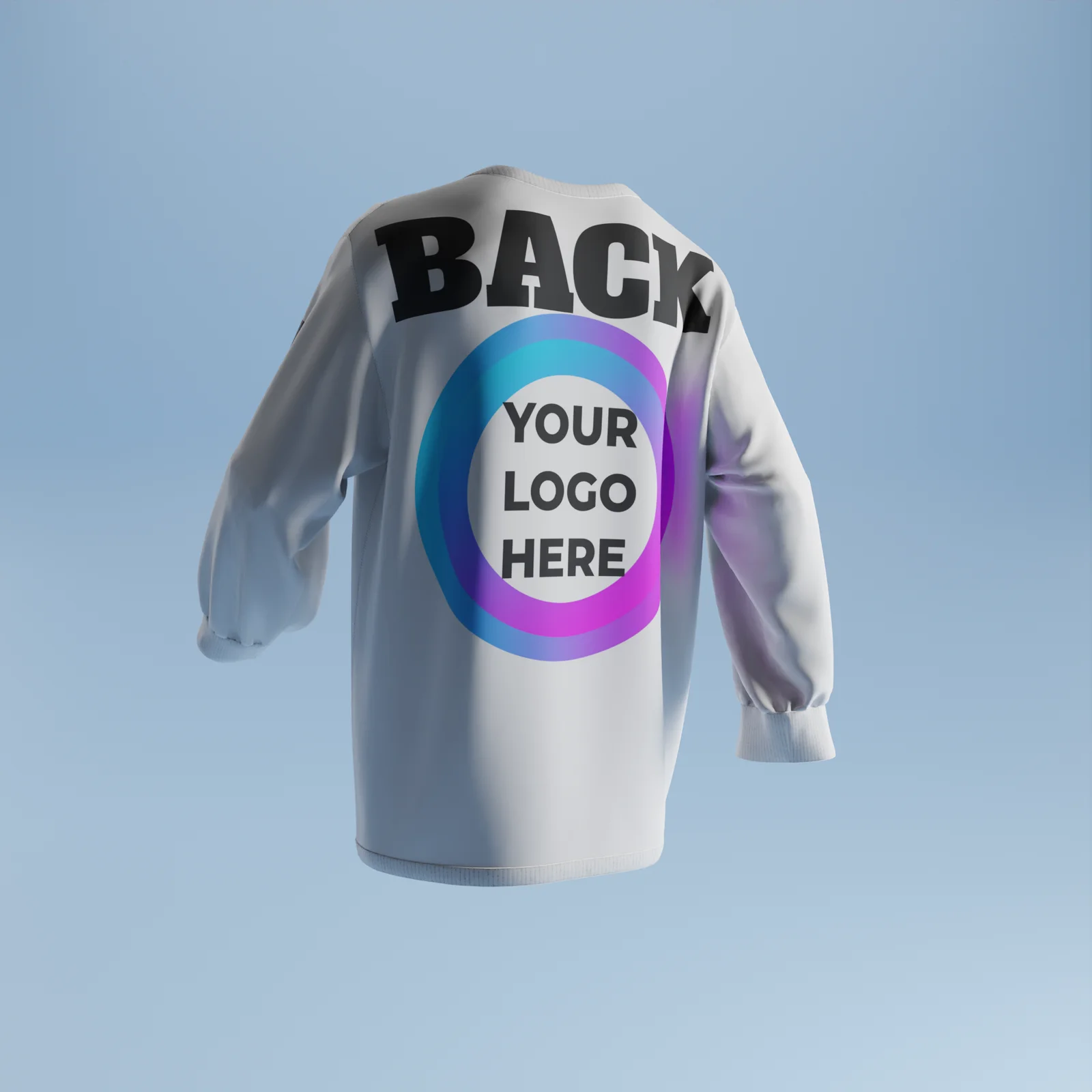 Oversized Long Sleeve T-Shirt Mockup screenshot 6