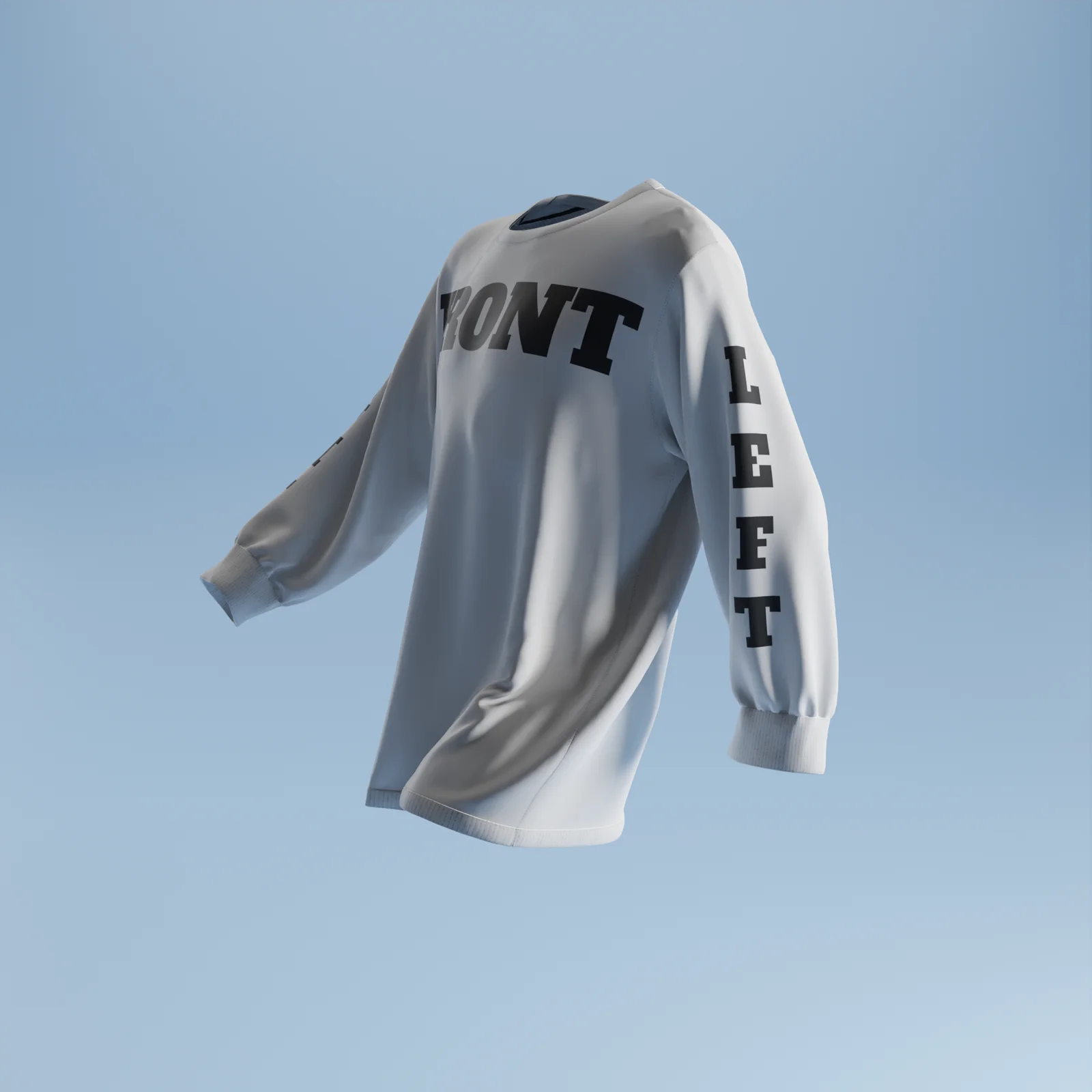 Oversized Long Sleeve T-Shirt Mockup screenshot 7