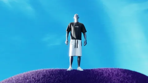 Oversized T-Shirt & Shorts Mockup - Blender scenes