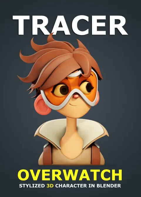 Tracer Character Creation - Blender tutorials & courses
