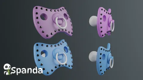 Pacifier Baby - Blender 3d models