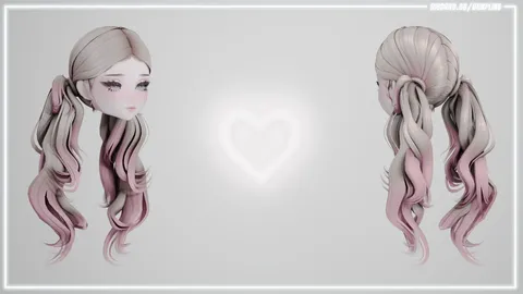Low Pigtails - Blender 3d models