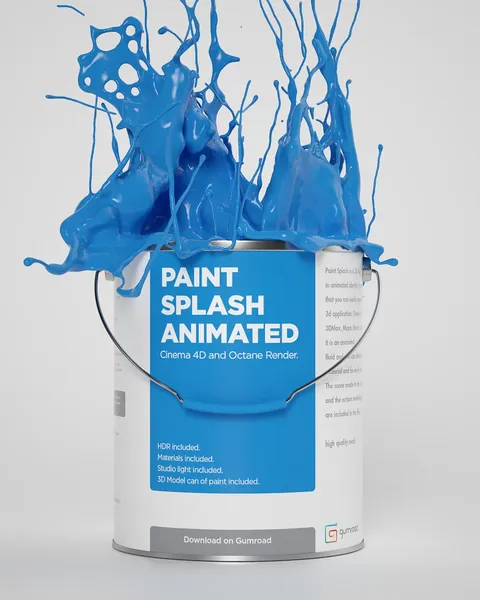 Paint Splash - Blender 3d models