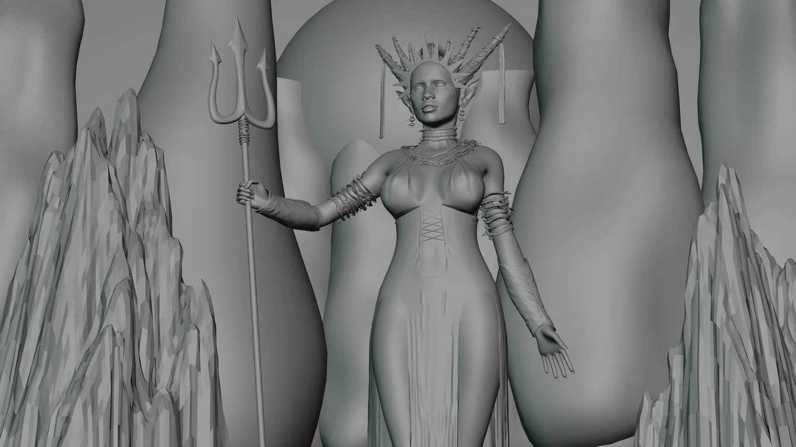 Pale Elf Demon Woman screenshot 6