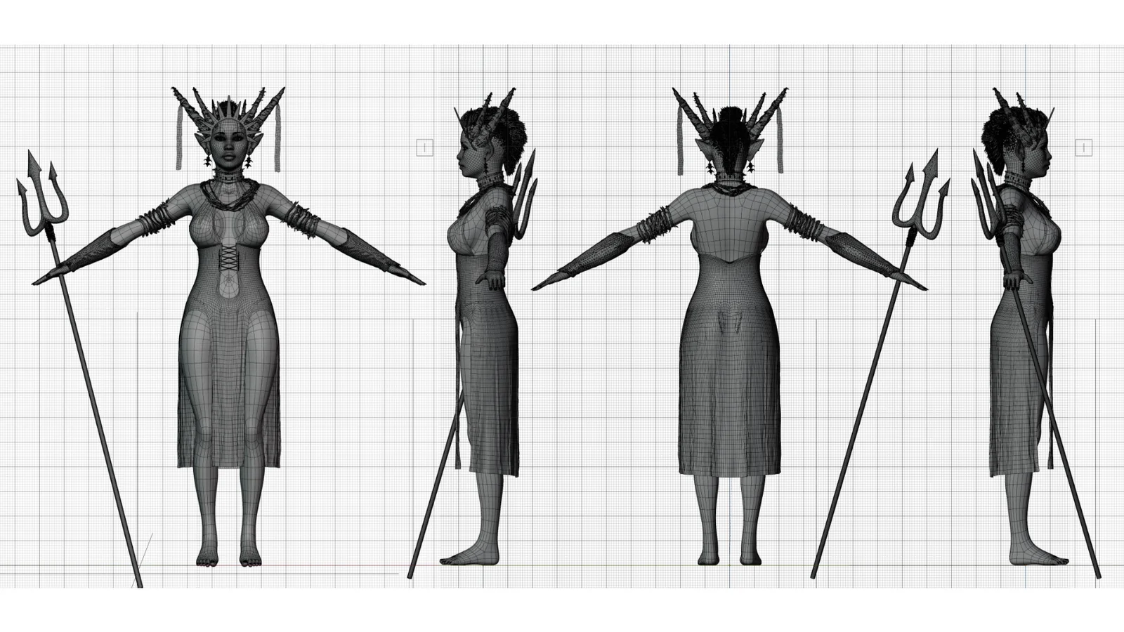 Pale Elf Demon Woman screenshot 7