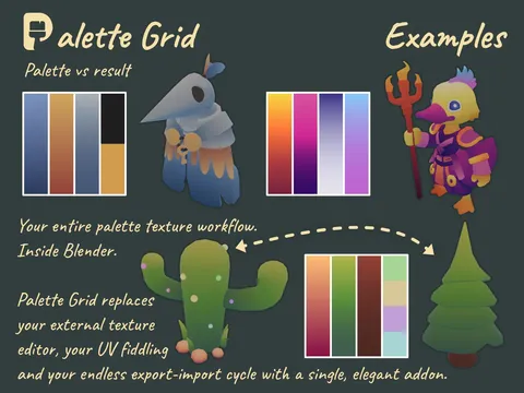 Palette Grid - Blender addons