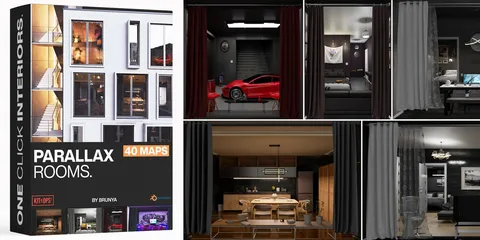 Parallax Room Pack - Blender textures & materials