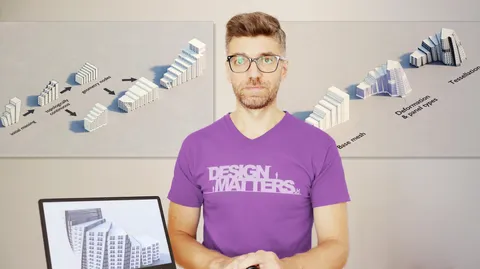 Parametric Staggered Building Forms - Blender tutorials & courses