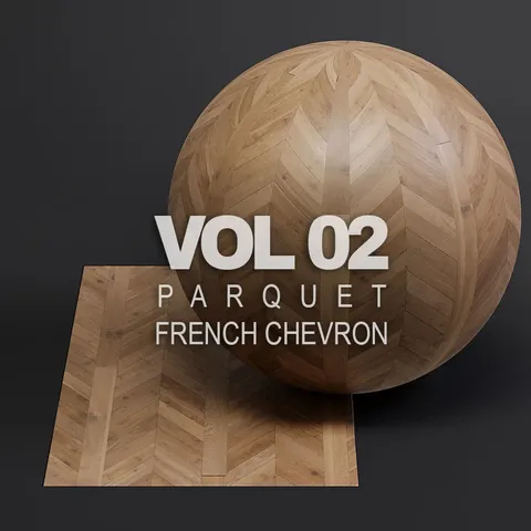 French Chevron Parquet Vol 2 - Blender textures & materials