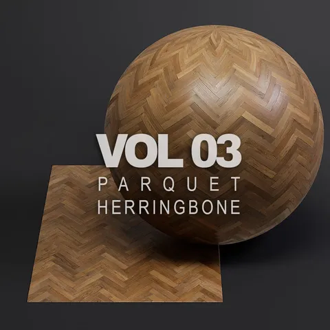 Parquet Vol 03 Herringbone - Blender textures & materials