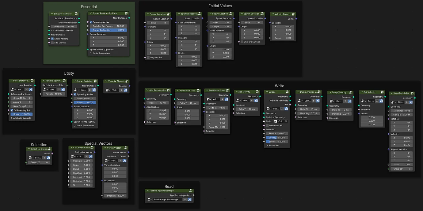 Particle Node Groups screenshot 6