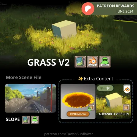 Patreon Rewards June 2024 - Blender scenes