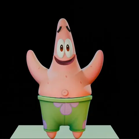 Patrick Star Rig - Blender 3d models