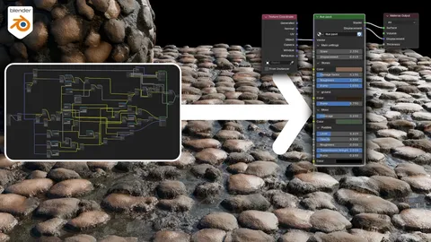 Paved Street Procedural Material - Blender shaders