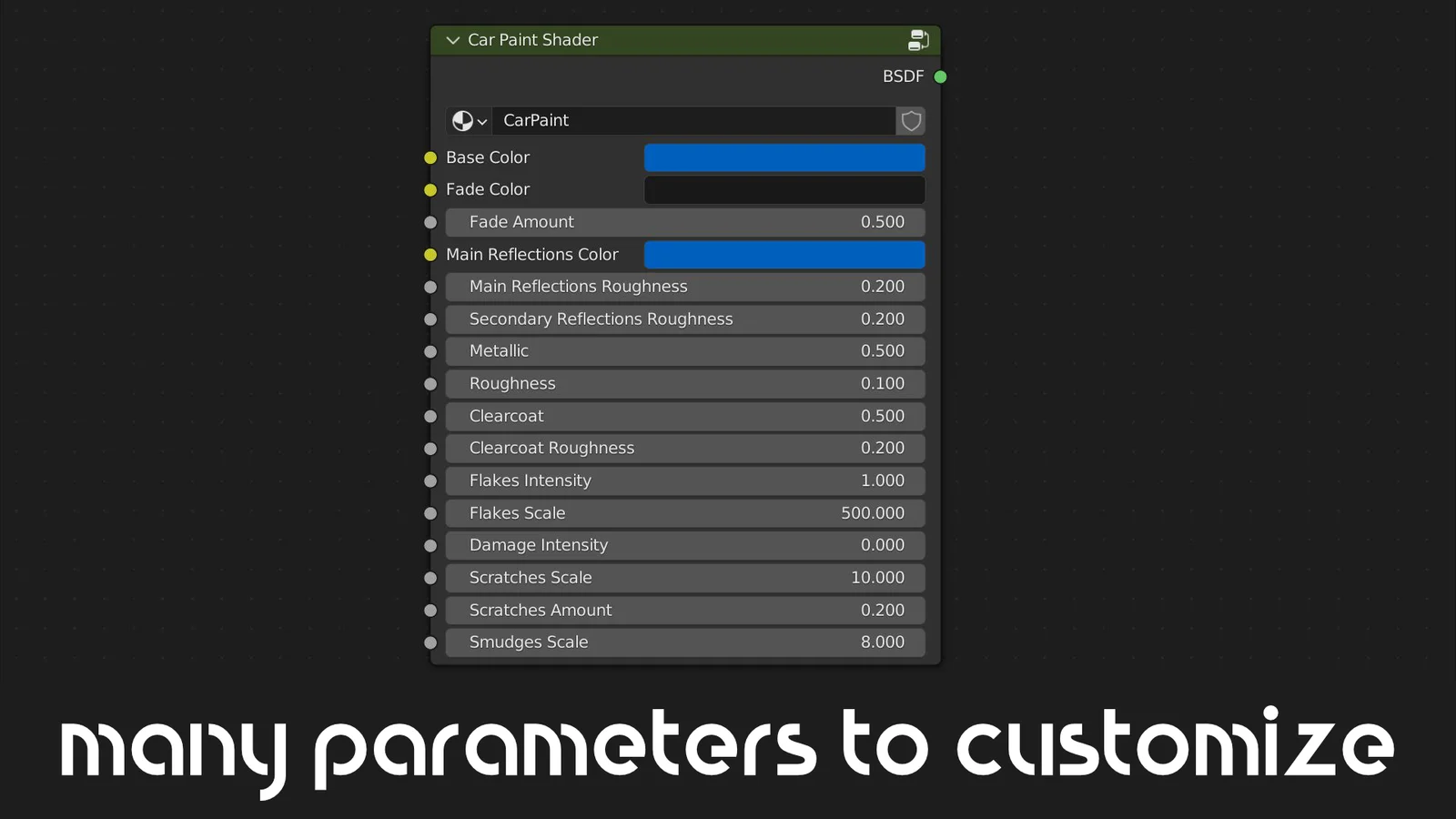 PBR Car Paint Uber Shader screenshot 3