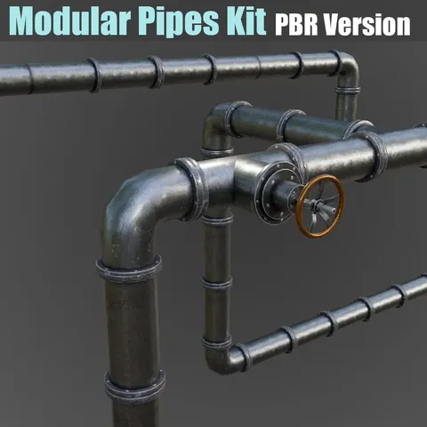Modular Pipes - Blender 3d models