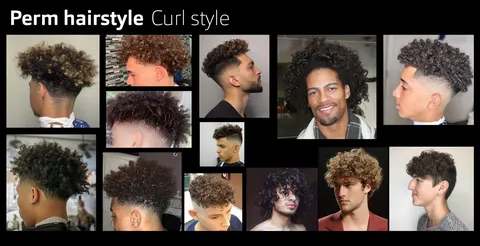 Perm/Curl Hairstyle Resource - Blender 3d models