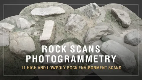 Photogrammetry Park Rocks - Blender 3d models