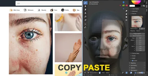 Paste Image in Paint Mode - Blender addons