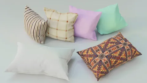 Pillow Collection - Blender 3d models