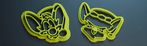 Pinky & Brain Cookie Cutters - Blender 3d models