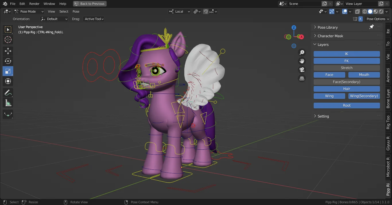Pipp Petal Rig screenshot 4