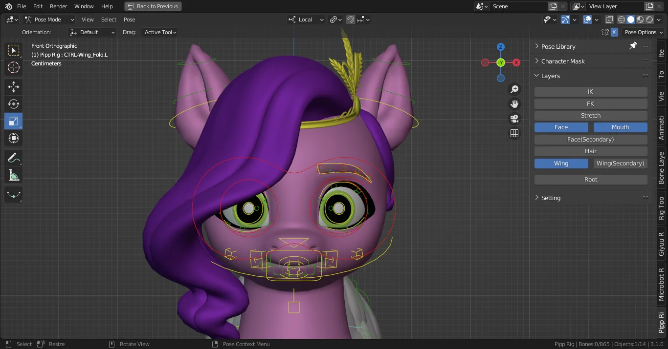 Pipp Petal Rig screenshot 5