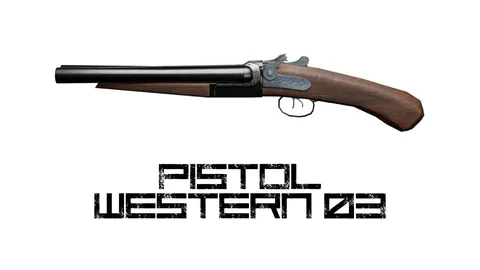 Pistol Western 03 - Blender 3d models