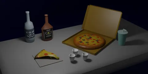 Pizza Pack - Blender 3d models