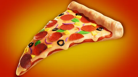 Pizza Slice - Blender 3d models