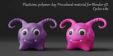 Plasticine and Polymer Clay - Blender shaders