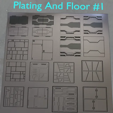 Plating and Info Decals - Blender textures & materials