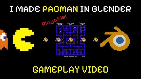 Playable Pac-Man - Blender geometry nodes