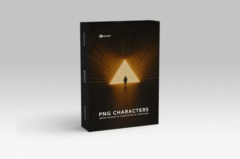 Silhouette Characters - Blender textures & materials