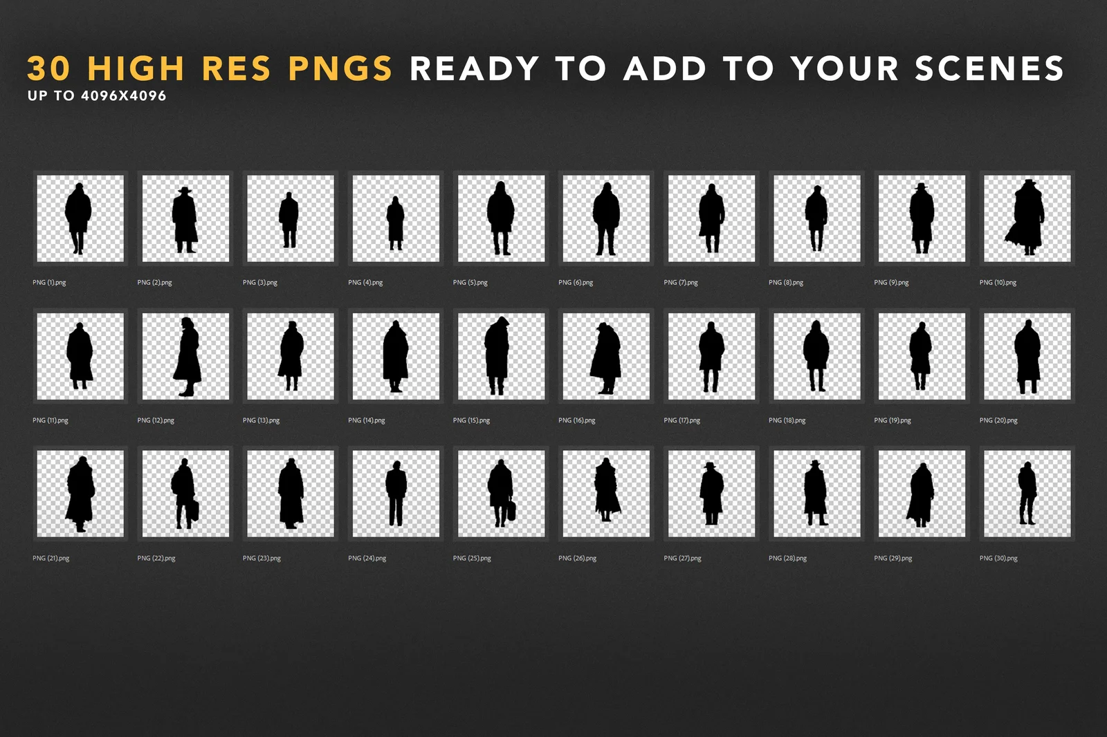 Silhouette Characters screenshot 2